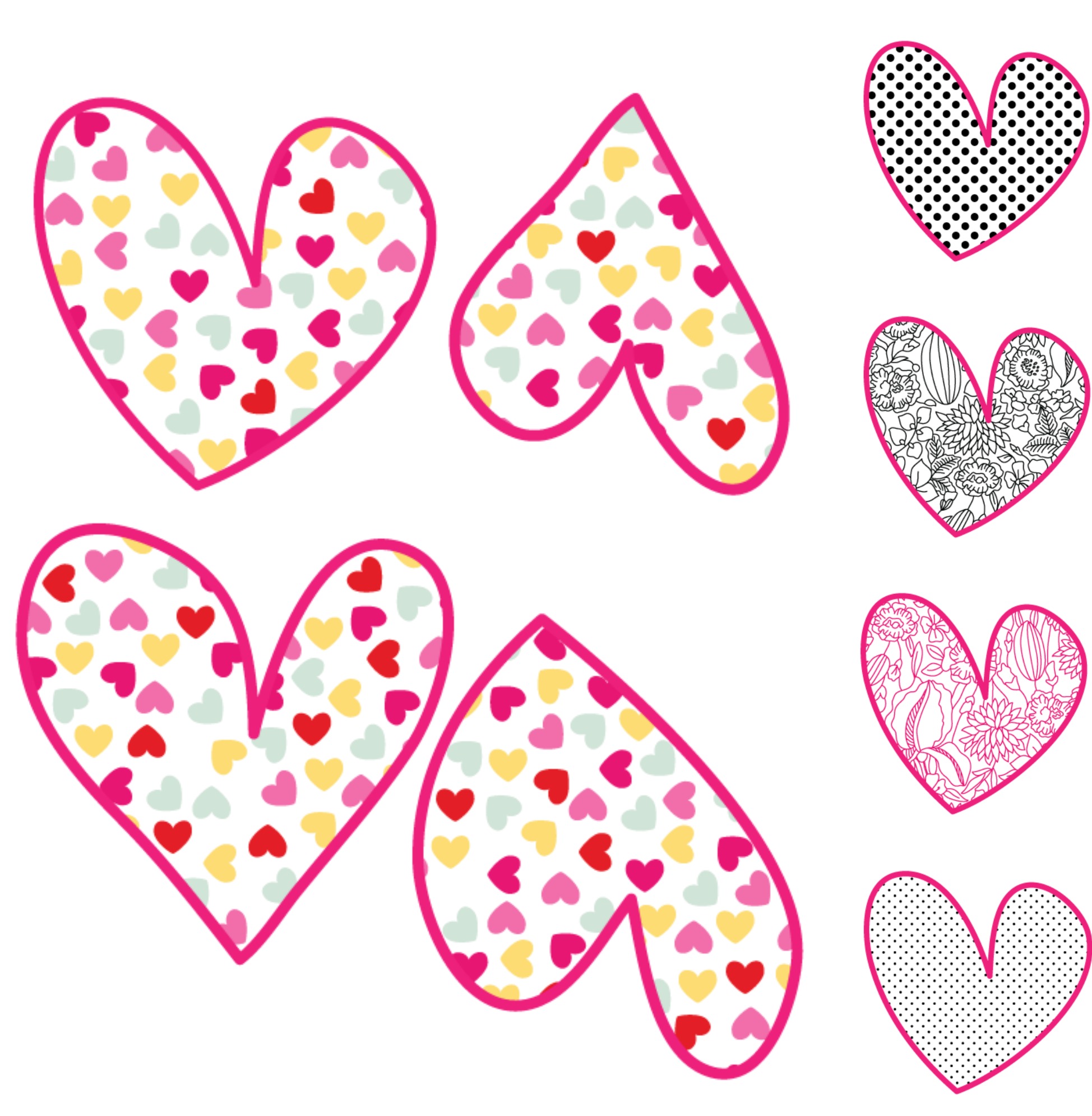 Fun Hearts Printable - The Bold Abode