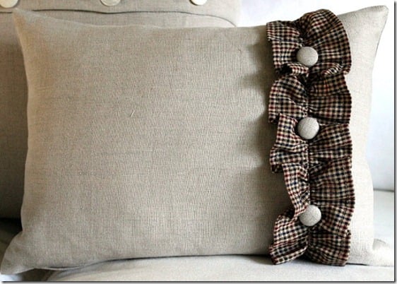 Home Spun Ruffle Pillow