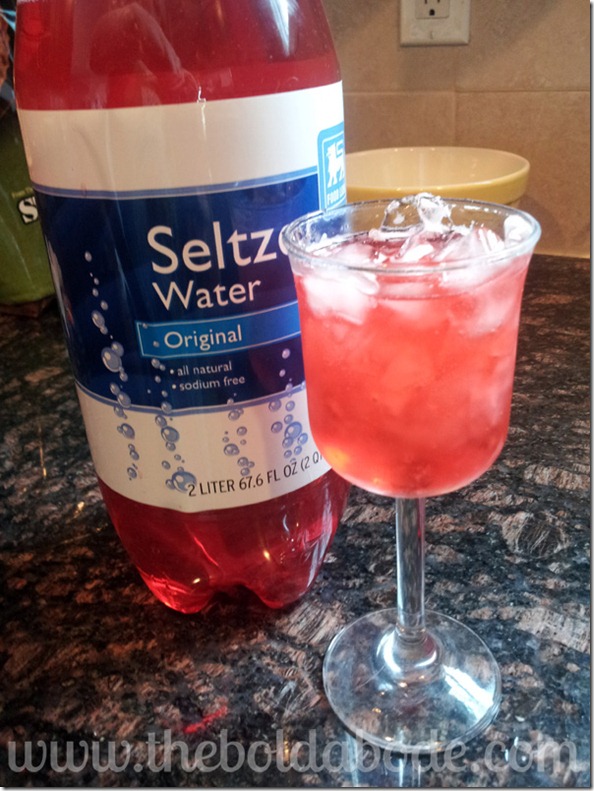 Spakling Koolaid in glass again