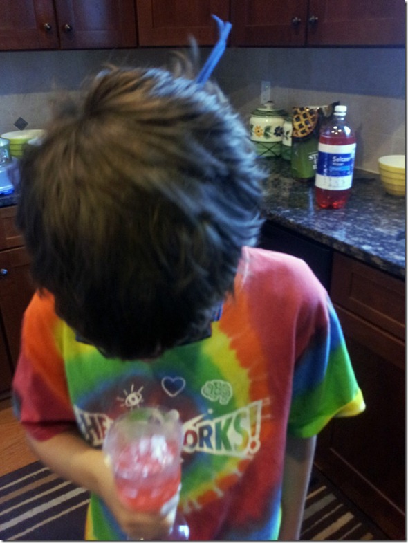 bowing in thanks for sparkling koolaid