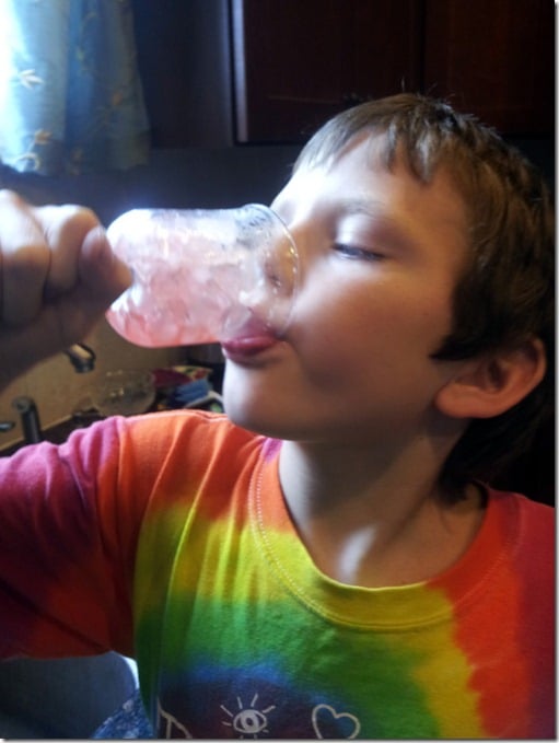 dinking all the sparkling koolaid