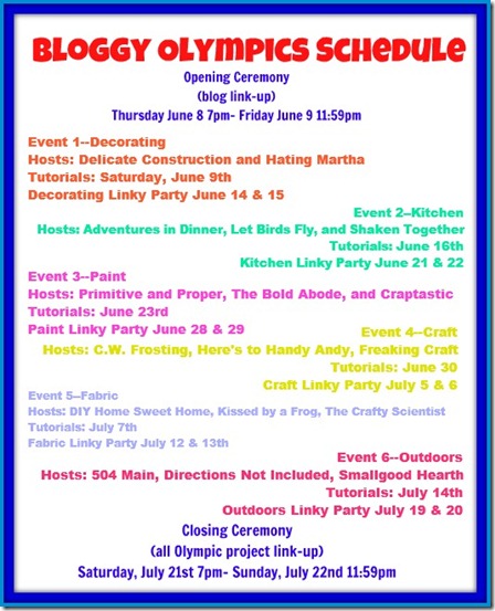 olympic schedule