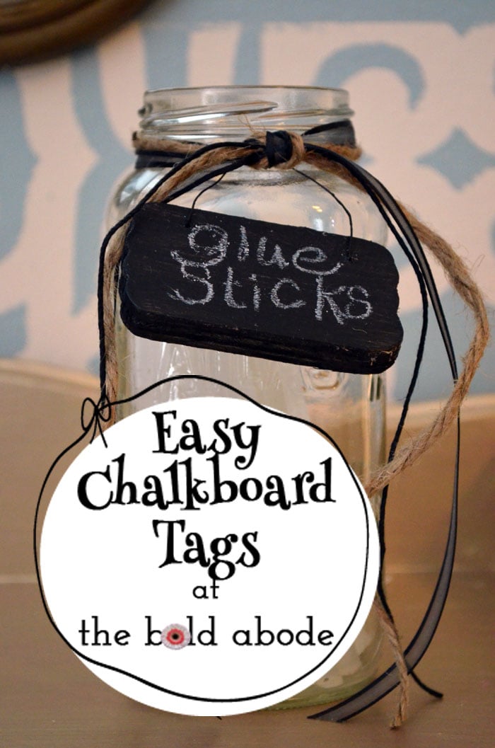 Easy Chalkboard Tags