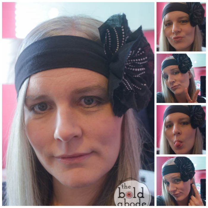 Super Cute Fabric Flower Headband Collage