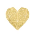 There nothing like a Gold Foil Geometric Heart Printable.