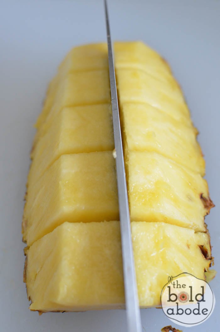 how to cube a pineapple-14