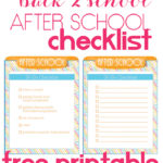 After School Checklist