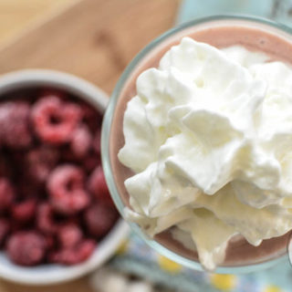 Sweet and Tangy Raspberry Breakfast Shake