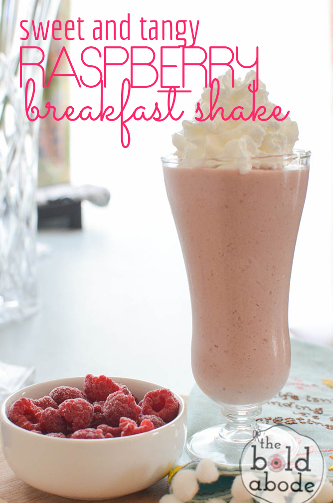 Sugar Free, Dairy Free, Gluten Free.. what else? This Sweet and Tangy Raspberry Breakfast Shake is a healthy, yummy way to start your day!