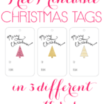 Hand-lettered Christmas Tags