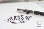Pucker Up Valentine Treats: A free hand-lettered printable