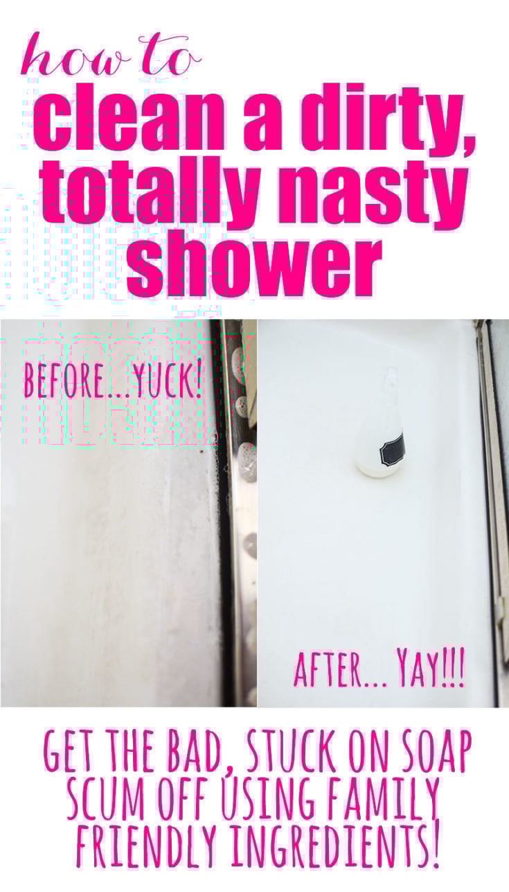 How to Easily Clean a Dirty Shower The Bold Abode