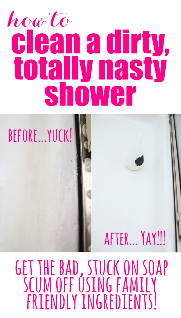 How to Easily Clean a Dirty Shower The Bold Abode
