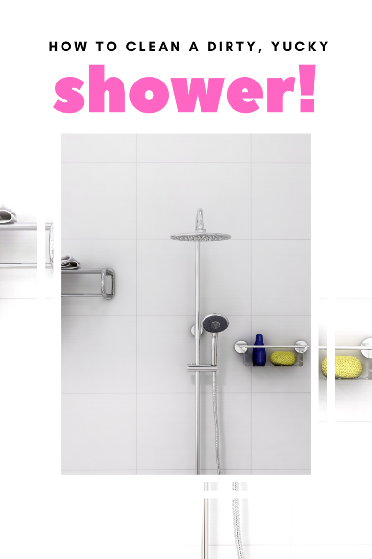 how to clean a dirty shower 4 The Bold Abode
