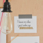woke up awesome glitter printable-9