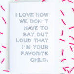 Favorite Child Mother's Day Card