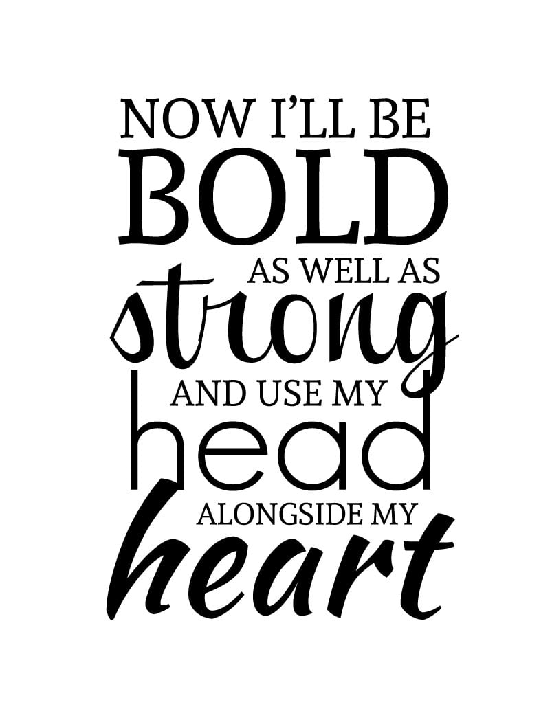 FREE PRINTABLE | Inspirational | Mumford and Sons | BOLD