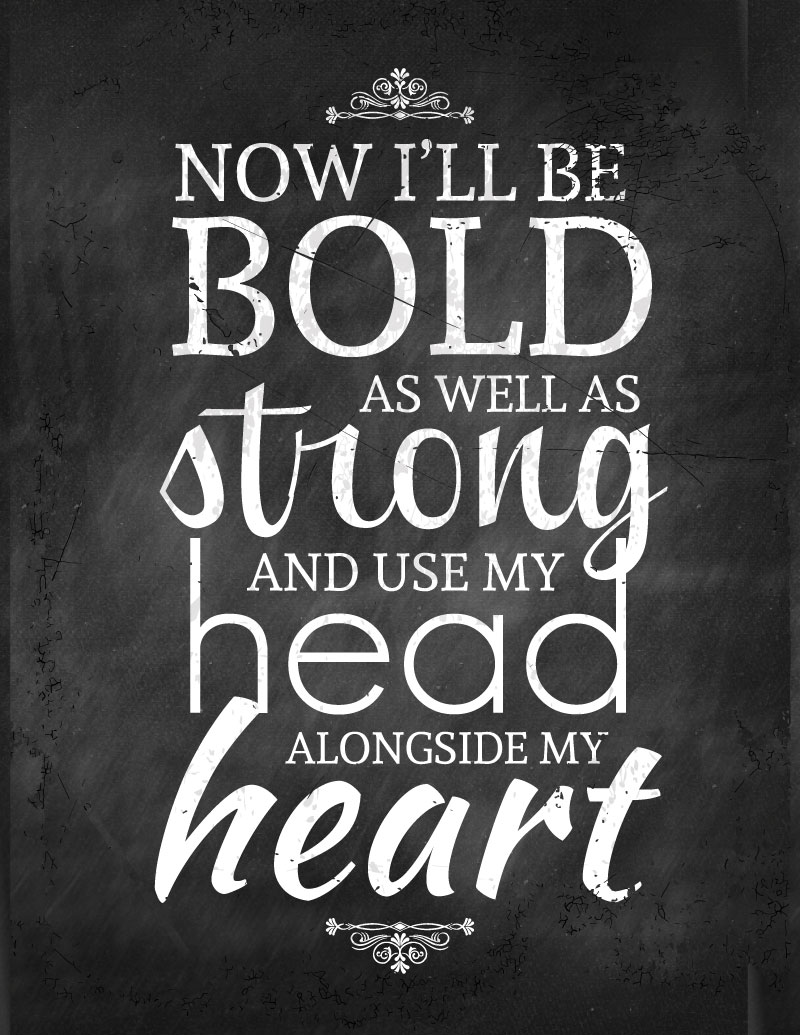 FREE PRINTABLE | Inspirational | Chalkboard | BOLD