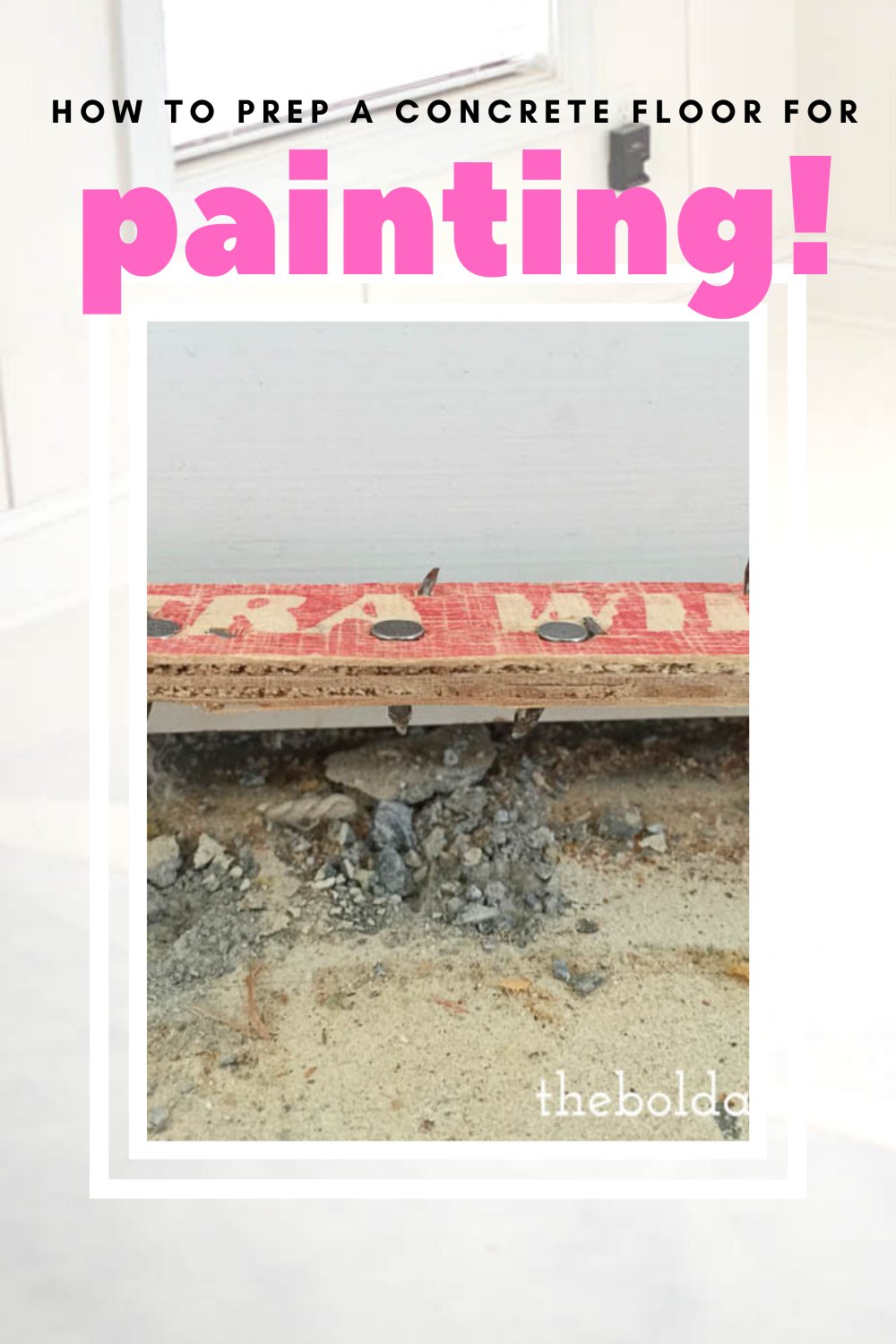 DIY How to Prep a Concrete Slab Floor for Painting