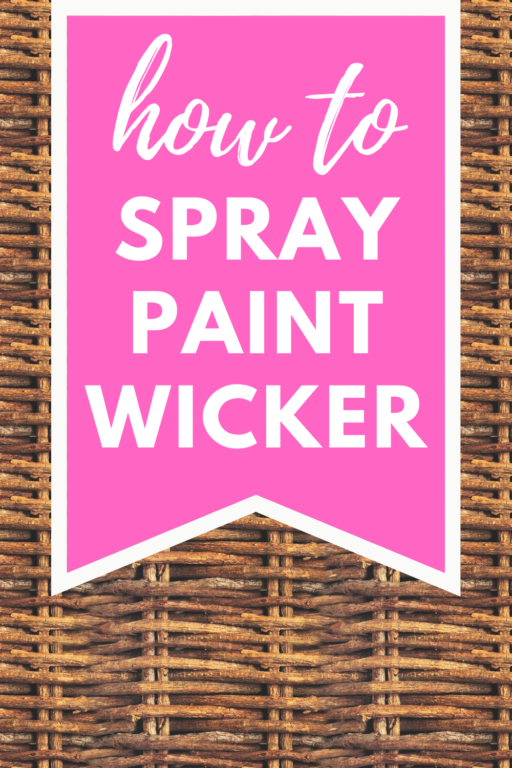 How to Spray Paint Wicker Baskets
