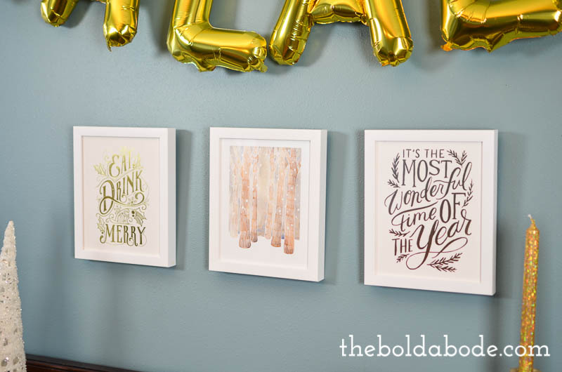 Add a little whimsey to your Holidays with this fun FALALA Banner. It's so easy to put together and makes the entire room sparkle!