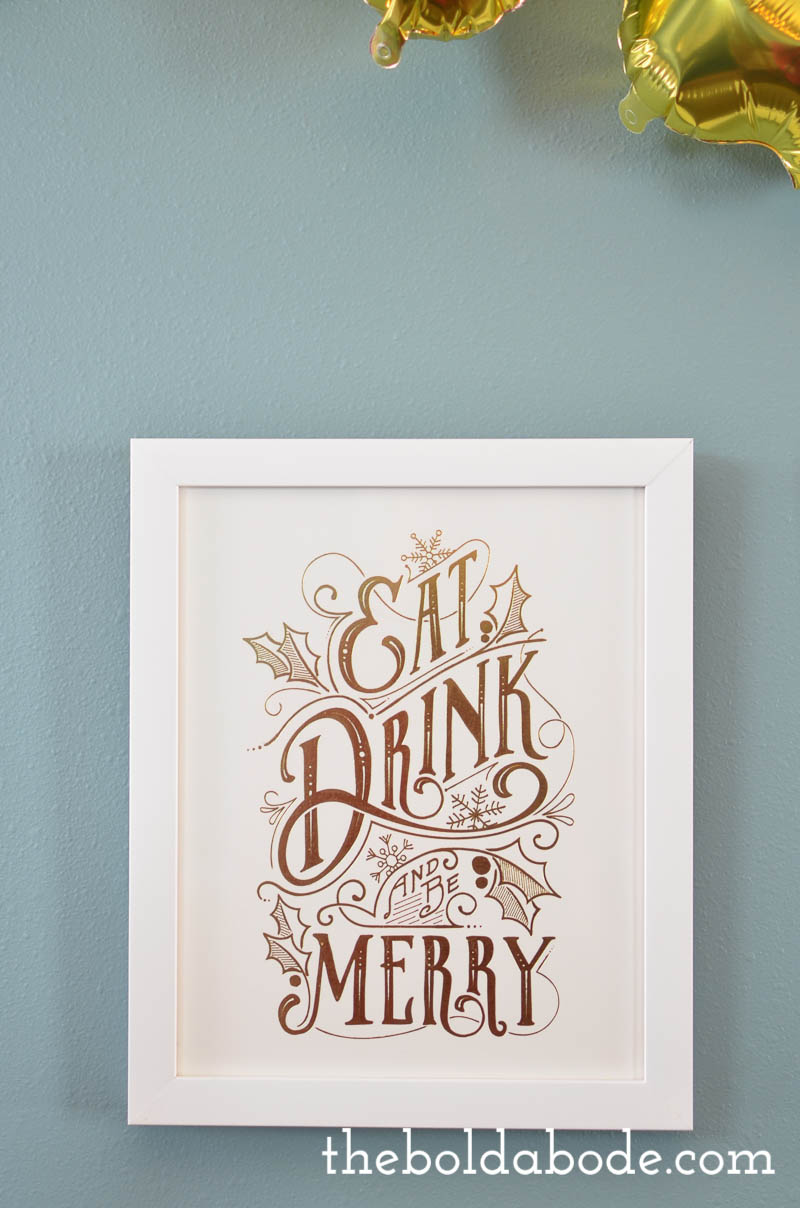 Add a little whimsey to your Holidays with this fun FALALA Banner. It's so easy to put together and makes the entire room sparkle!