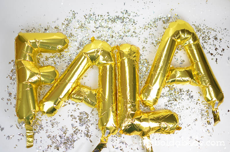 Add a little whimsey to your Holidays with this fun FALALA Banner. It's so easy to put together and makes the entire room sparkle!