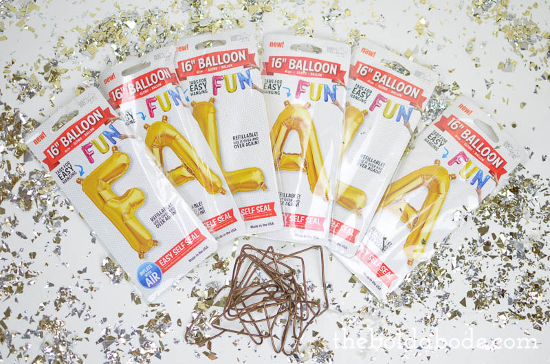 Add a little whimsey to your Holidays with this fun FALALA Banner. It's so easy to put together and makes the entire room sparkle!