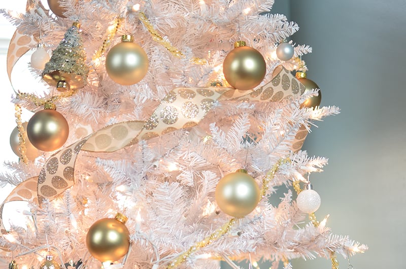 How to Make Gold Leaf Christmas Ornaments - The Crazy Craft Lady