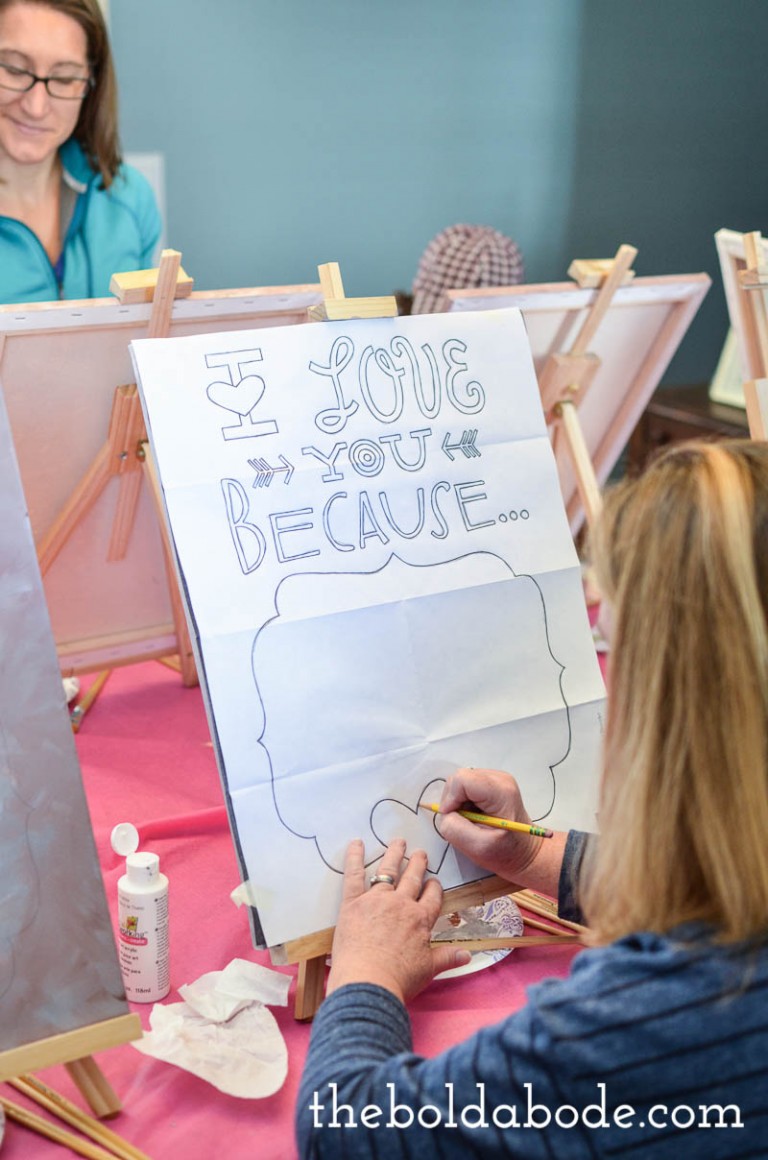 social artworking with decoart i love you because canvas14 The Bold