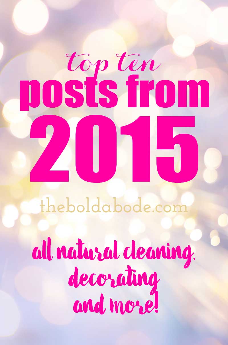 This year was a big year for All Natural Cleaning, thrifty decorating and more! 