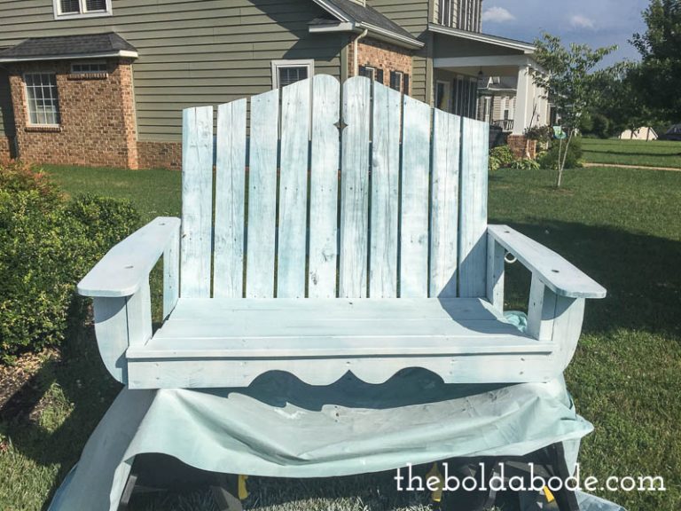 How to paint a porch swing