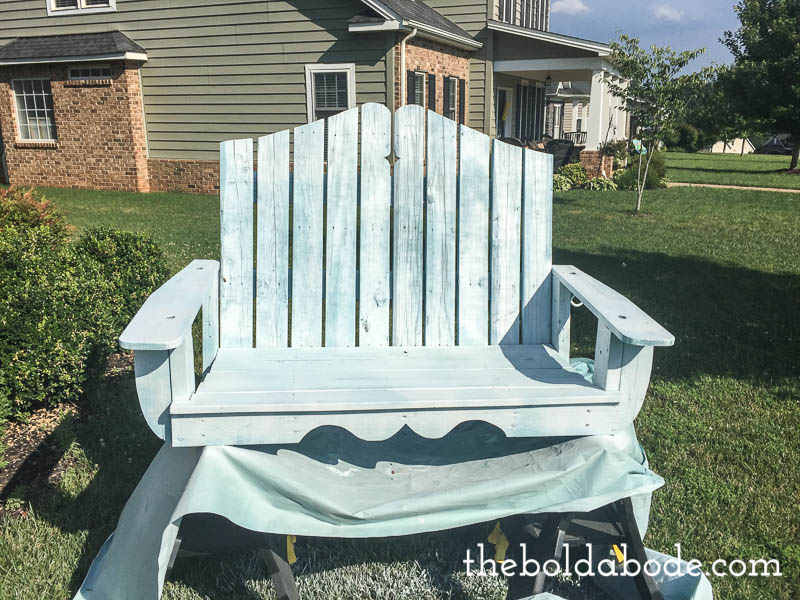how to paint a porch swing The Bold Abode
