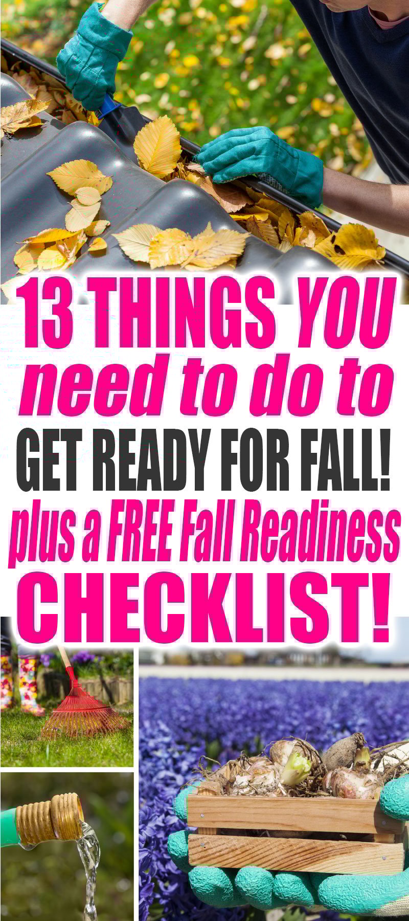 13 Things You Need to Do to Get Ready for Fall. Grab your FREE Fall Readiness Checklist Printable Now! | Fall | Organization | Preparation | Fall Ideas | Fall Organization Ideas | Fall Cleaning | Fall Cleaning Ideas | Fall Organization Tips | Fall Organization Ideas 