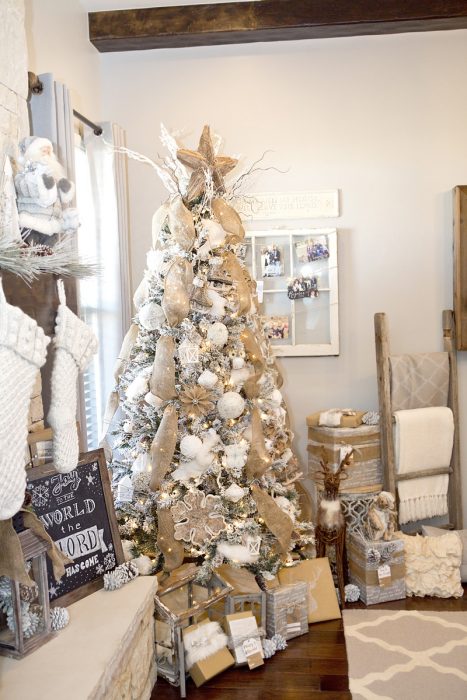 8 Beautifully Decorated White Christmas Trees