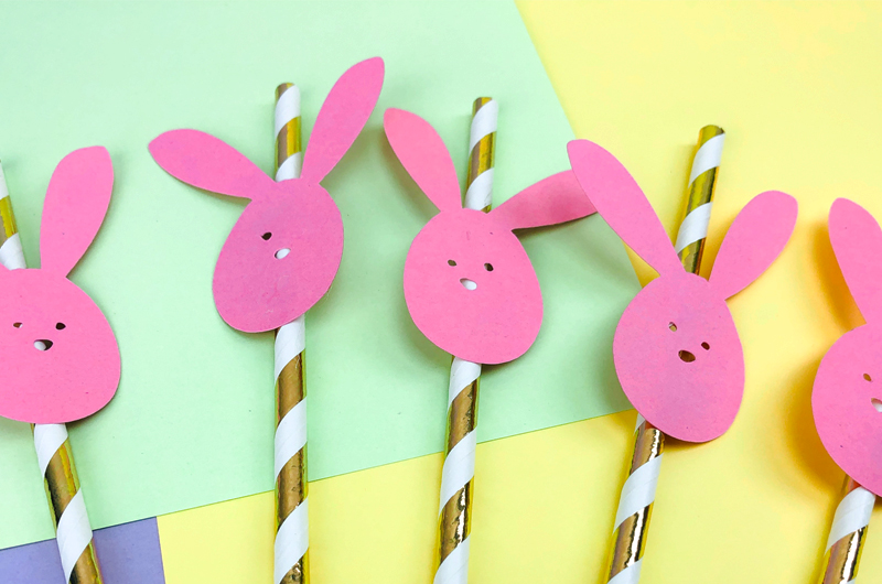 Easter Bunny Straws