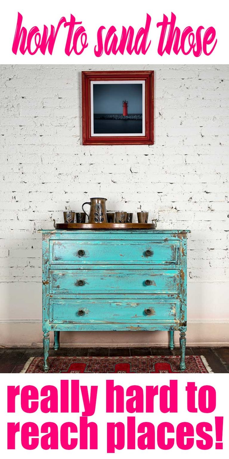 The Secret to Sanding Hard to Reach Places. You'll never use Sandpaper