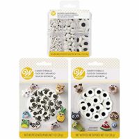 Wilton Halloween Assorted Candy Eyeballs Set, 3-Packs