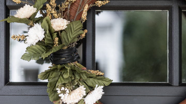 Image for Modern Leather Fall Wreath | DIY Tutorial