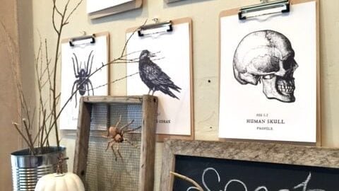 Image for Halloween Decor with Dollar Store Clipboards