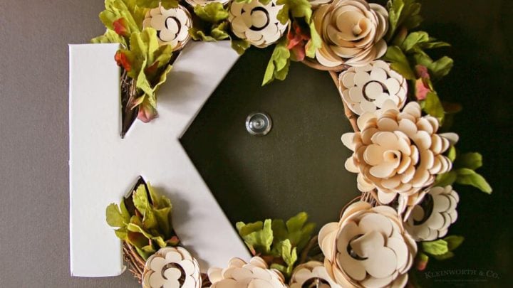 Image for Paper Flower Wreath Cricut Tutorial