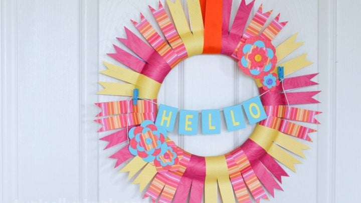 Image for Scrapbook Paper Wreath