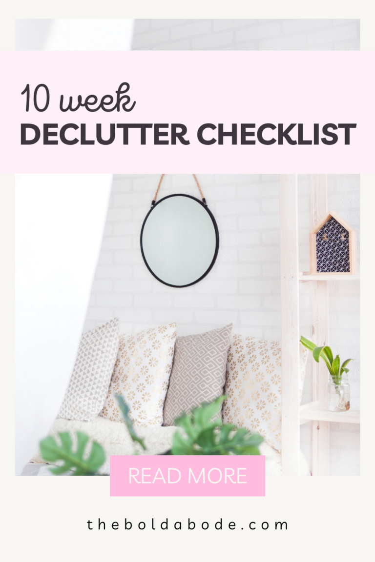 Declutter Checklist: 10 weeks to a Cleaner Home
