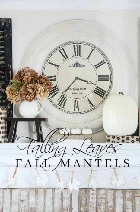 fall leaves fall mantel