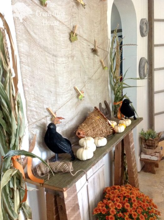 fall faux mantel