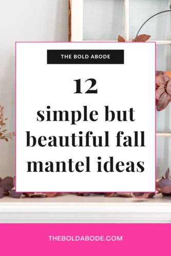 fall mantel ideas