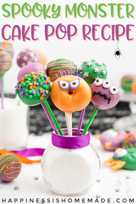 monster cake pops made from donut holes