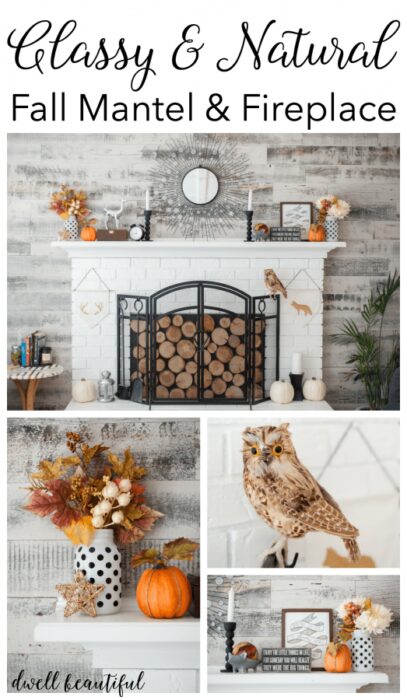 natural fall mantel