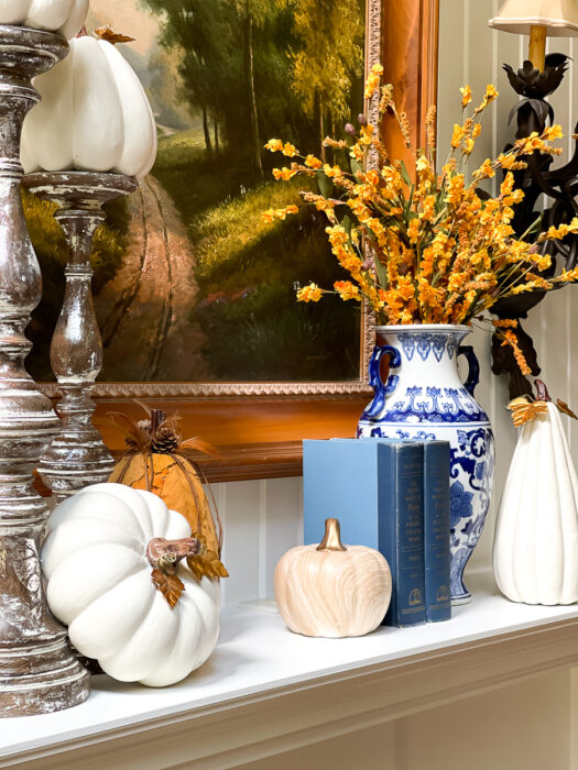 simple book mantel