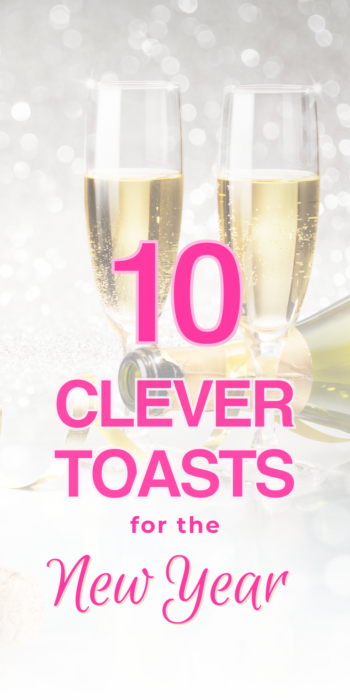 Toasts for New Years Eve image with champagne glasses